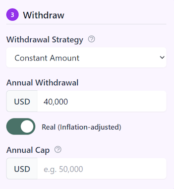 Withdrawal Strategy Card