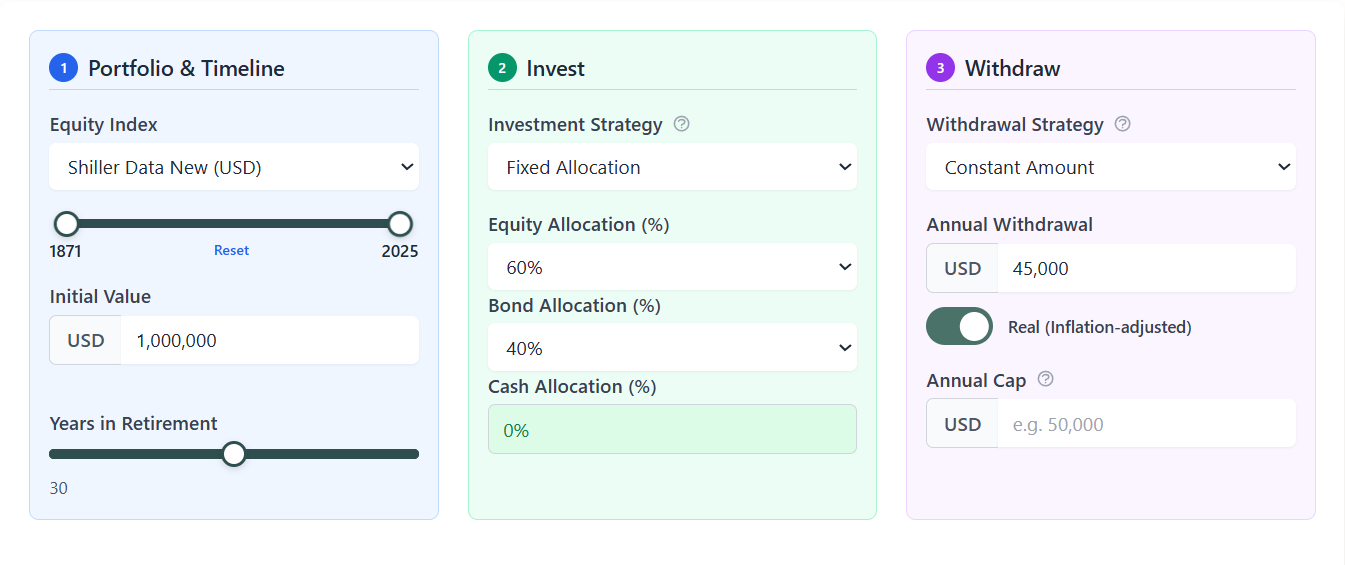 Bellavia retirement simulator interface